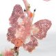 Beaded Pink Butterfly Wall Hanging