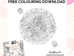 Countdown to Christmas: Tangle Wood Colouring Download