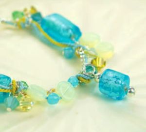 Seaside Blue & Green Bead Bracelet