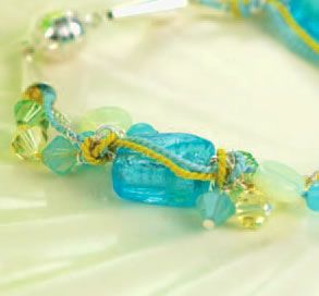 Seaside Blue & Green Bead Bracelet