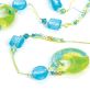 Seaside Blue & Green Bead Lariat Necklace