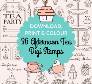 36 Afternoon Tea Digi Stamps