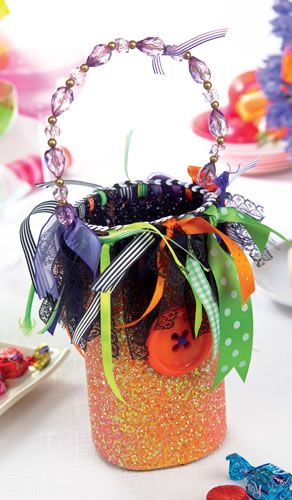 Fabric Trick or Treat Halloween Basket