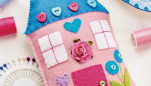 Sweet Stitched Cottage Pincushion