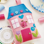 Sweet Stitched Cottage Pincushion