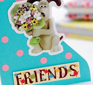 Wallace & Gromit Flower Card