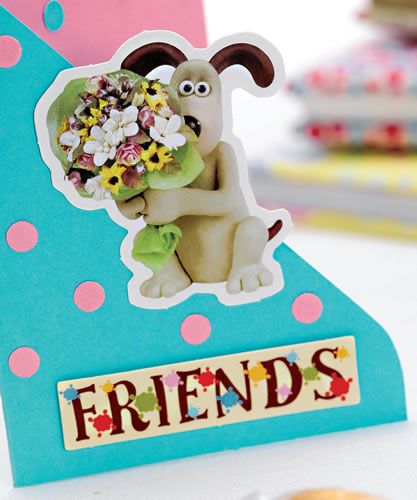 Wallace & Gromit Flower Card
