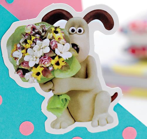 Wallace & Gromit Flower Card