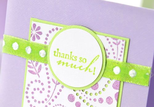 Simple Stamped Thank You Card