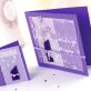 Purple Sequin Bouquet Tag & Card