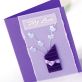 Purple Sequin Bouquet Tag & Card