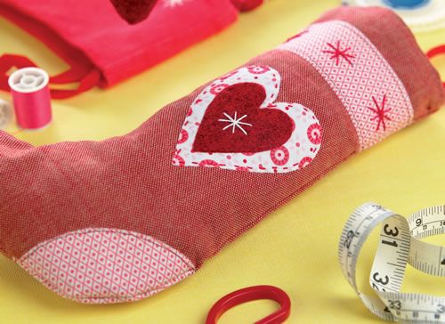 Scandi Embroidered Christmas Stocking