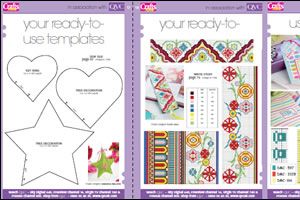 Crafts Beautiful December 2009 (issue 208) Template Pack