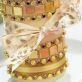 Gold Jewel Embellished Candle