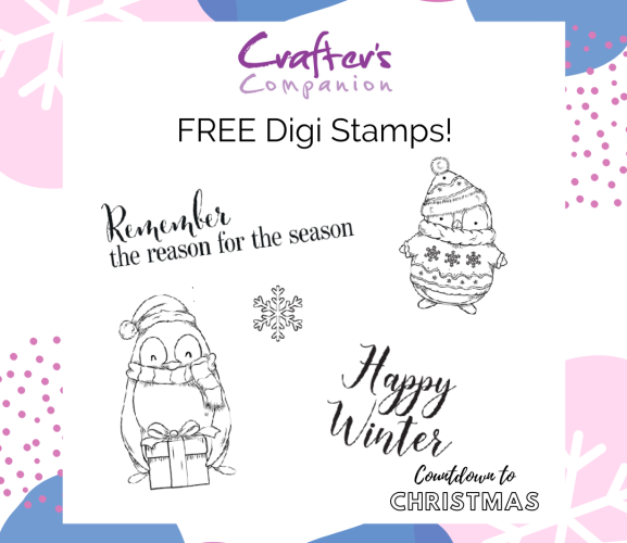 Countdown to Christmas: Free Crafter’s Companion Digi Stamps