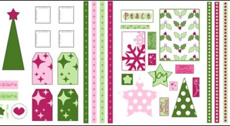 Holly & Christmas Tree Sentiments & Free Papers Holly & Christmas Tree Sentiments & Free Papers