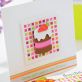 Die Cut Strawberry Cake Birthday Card