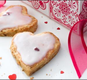 Raspberry Heart Valentine’s Day Cookies Recipe