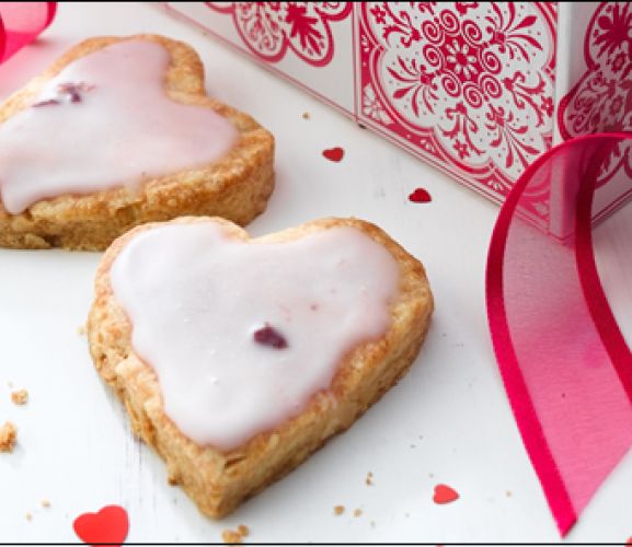 Raspberry Heart Valentine’s Day Cookies Recipe