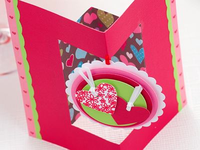 Die Cut Heart Valentine’s Day Card