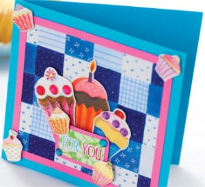 Cupcake Baking Themed Card
