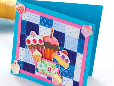 Cupcake Baking Themed Card