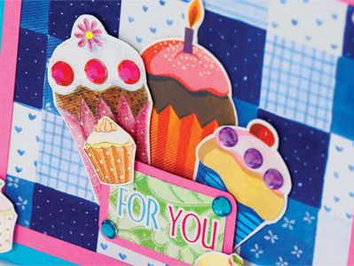 Cupcake Baking Themed Card