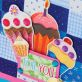 Cupcake Baking Themed Card