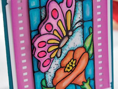 Cosmic Shimmer Butterfly Card