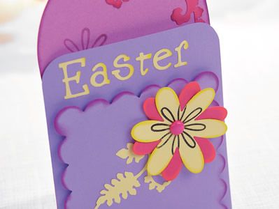 Die-cut Easter Greeting Card