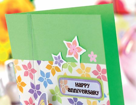 Dimensional Butterfly Happy Anniversary Card