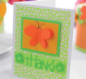 3-D Butterflies Homemade Box & Card