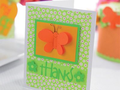 3-D Butterflies Homemade Box & Card