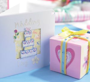 Handmade Wedding Card, Gift Tag & Box Set
