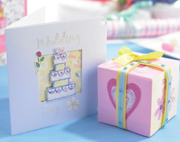 Handmade Wedding Card, Gift Tag & Box Set Handmade Wedding Card, Gift Tag & Box Set