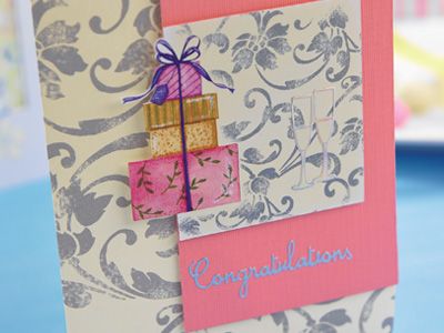 Handmade Wedding Card, Gift Tag & Box Set