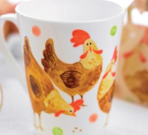 Hand Painted Hen Ceramic Tutorial