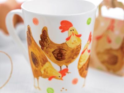 Hand Painted Hen Ceramic Tutorial