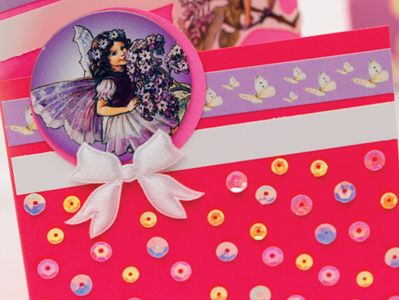 Whimsical Purple Fairy Greeting Card