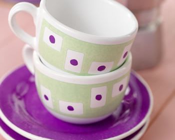 Stylish Ceramic Painted Mug Set