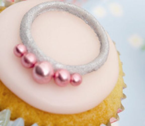 Pink & Silver Wedding Cupcake Recipe