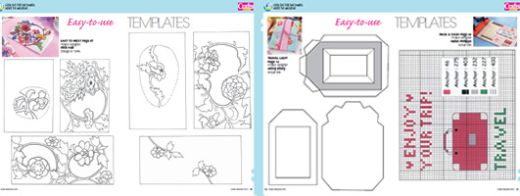 Crafts Beautiful July 2010 (issue 216) Template Pack