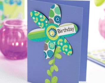 Fuss Free Flower Birthday Card Fuss Free Flower Birthday Card