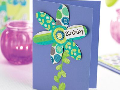 Fuss Free Flower Birthday Card