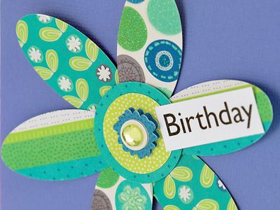 Fuss Free Flower Birthday Card