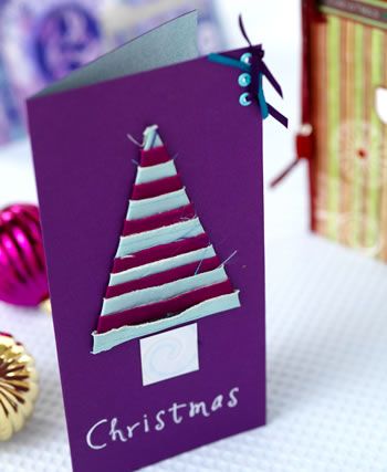 Quilled  & Stamped Funky Christmas Cards