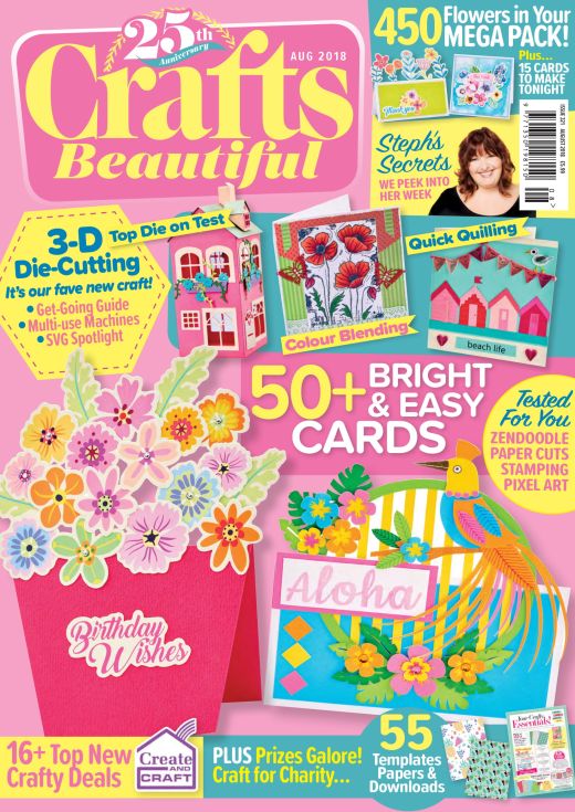 Crafts Beautiful August 2018 Issue 321 Template Pack