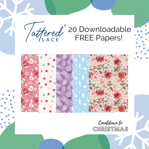 Countdown to Christmas: 20 Tattered Lace Printable Papers