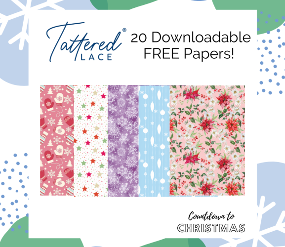 Countdown to Christmas: 20 Tattered Lace Printable Papers