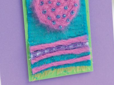 Needle Felted Heart Card Tutorial